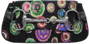 Multi Color Beaded Clutch Bag