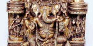 Brass Ganesh Darbar Statue
