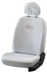 Cotton Satin White Seat Covers