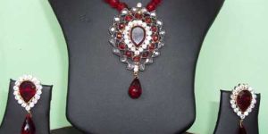 American Diamond Pendant Set