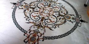 White Inlay Table Top