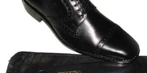 Mens Black Leather Shoes : MBLS-04