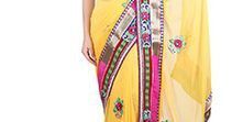 Embroidered Georgette Sarees