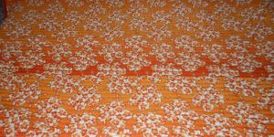 Jaipuri Cotton Quilt Double Bed Orange Colour