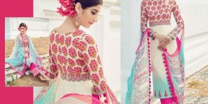 Demure Multi Colour Digital Print Work Designer Suit