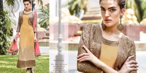 Distinctive Georgette Multi Colour Resham Work Designer Suit