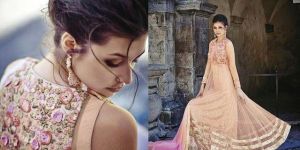 Pink Embroidered Work Anarkali Salwar Kameez
