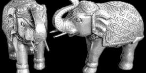 Silver Elephant Statue
