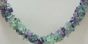 Natural Gemstone Chip Necklace