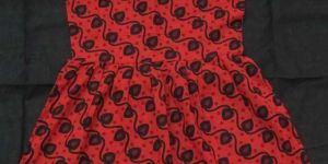 Colored Printed Girls Tape Frock