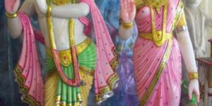 Marble Radha Krishna Statue