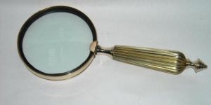 4 Inch Magnfying Glass With Brass Handle