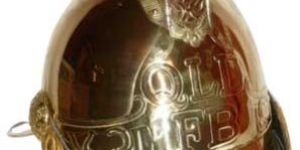 Brass Fireman Helmet