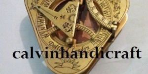 Marine Brass Dollond London Sundial Compass