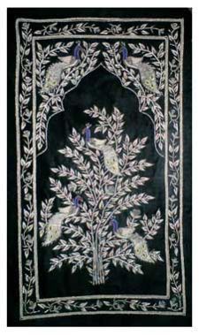 Peacock Embroidered Wall Hanging