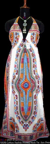 Dashiki Halter Dress