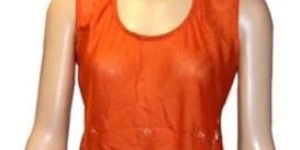 Orange Sleeveless Top
