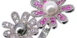 Cubic Zirconia Silver Rings - GRB-925