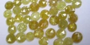 Rose Cut Yellow Diamond