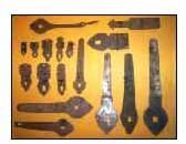 Grouped 8 Iron Hinges