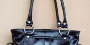 Black Genuine Leather Handbag