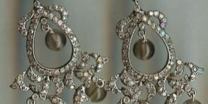 Green Stone Beads Earrings