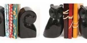 Black Soapstone Bookend