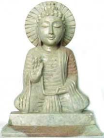 Soapstone Laughing Buddha Statue