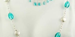 Blue Sand Stone Chain