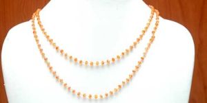 Silver Chain With Yellow Stones