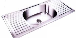 Single Bowl Kitchen Sink with Double Drain Board