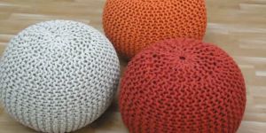 Knitted Pouf