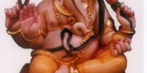 Marble Ganesh Painted