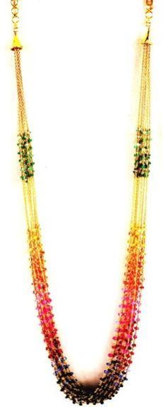 Beaded Gold Necklace