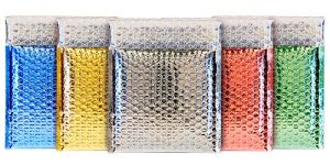 Metallic Bubble Envelopes 6x6-inches
