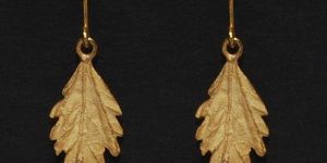 Sterling Silver Leaf Earring