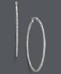 Diamond Hoop Earrings