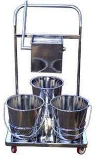 Stainless Steel Mopping Trolley