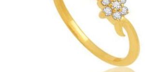 Avsar Real Gold and Diamond Pressure Set Ring # Avr009