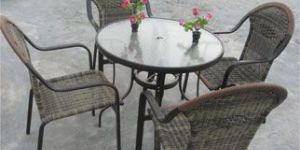 Aluminium Chair Table Set