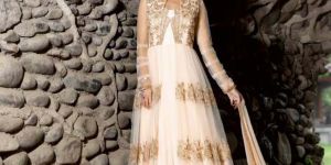 Designer off White Pink Shades Salwar Suit