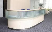 Glass Reception Counter