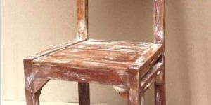 Distress Wood Indian Restaurant Dining Chair