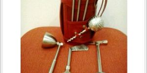 Leather Golf Bar Set