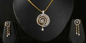 Diamond Pendant Set 004