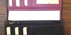 Leather Cheque Book Holder