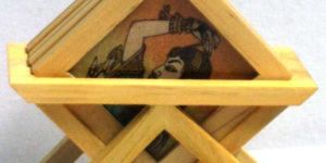 Pine Wood Tea Coasters