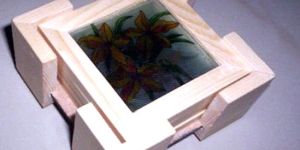 Wooden Revolving Tea Coaster