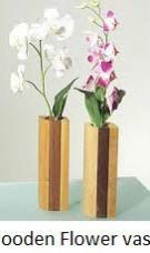 Wooden Flower Vase