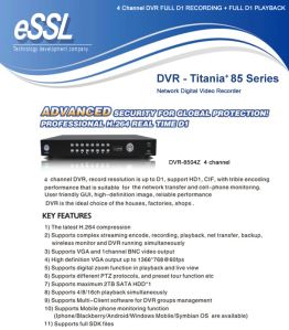 eSSL-DVR FULL DI RECORDING, 4 CH,